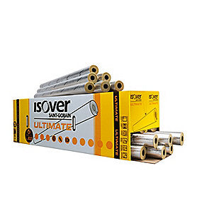 ISOVER Ultimate Protect S1000 rørskål 28 mm med 30 mm isolering. 1,2 mtr. lgd.