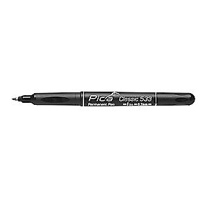 Pica pen classic 533 Marker sort 0,7mm fine, vandfast samt gnidningsfast