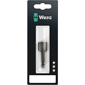 Wera topnøgleindsats 13x50mm Til skruer med udvendig sekskant, med magnet - 869/4 M SB