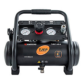TJEP Silent kompressor 4/5-2 2 cylinder, 3,8L tank, 49 liter/min v 0 bar, max 9 bar. Olie fri