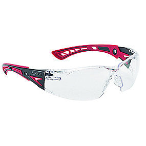 Bollé sikkerhedsbrille Rush+ Klar glas, let og sporty med ultra fleksible brillestænger