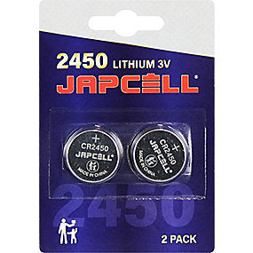 Japcell batteri 3,0V CR2450 lithium - pakke a 2stk