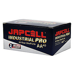 Japcell batteri 1,5V AA industrial pro - pakke a 40stk