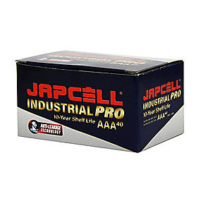 Japcell batteri 1,5V AAA industrial pro - pakke a 40stk