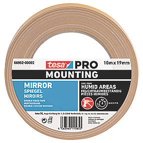 Tesa monteringstape 5mx19mm PRO 66952, dobbeltklæbende spejltape