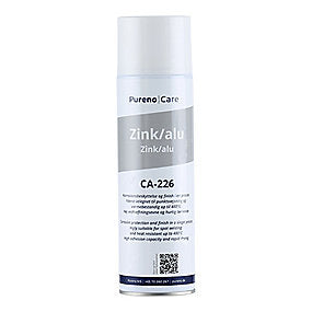 Pureno zink/alu spray 500ml Propan/butan, fx til reparations- & vedligeholdelsesopgaver