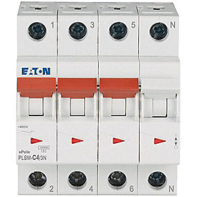 Eaton Automatsikring 16A 3P+N c-kar pls6-c16/3n-mw