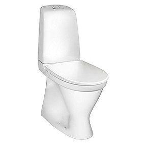 Gustavsberg Nautic Toilet 1546. S-lås. Høj model med Ceramicplus. Hygienic Flush