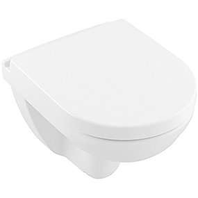 V&B O.Novo kombi hængeskål med softclose toiletsæde, kompakt, hygienic flush