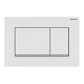 Geberit SIGMA30 betjeningsplade 246x164x12mm alpin-hvid