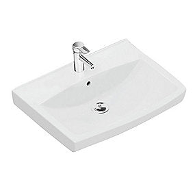 Ifö Spira håndvask lige 570 x 435 mm. 15022 montering bolte eller bæringer, med hanehul og overløb.