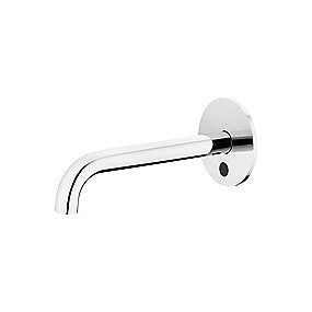 QTOO Sensor håndvaskarmatur berøringsfri 190mm til vægmontering, poleret rustfrit stål