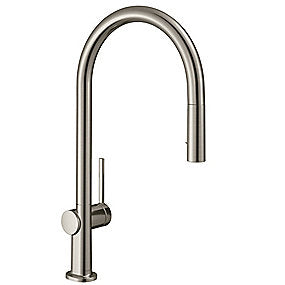 hansgrohe Talis M54 køkkenarmatur 210 2jet, med udtræk, steel. C-tud