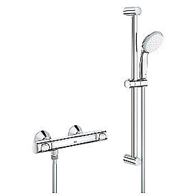 GROHE Precision Flow termostatarmatur 1/2/ø100mm til brus. Forkromet