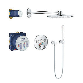 GROHE Smartcontrol Sampak 3 funktioner. Rund. Rapido smartbox, hovedbruser 310mm, håndbruser, slange, indbygningstermostat