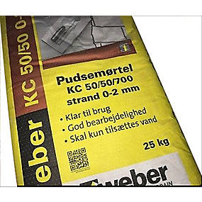 Weber pudsemørtel strand 25kg Kc 50/50/700 0-2mm