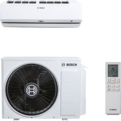 Bosch Climate 9100i varmepumpe 85 HE WIFI 8,5 kW. Luft/luft, Inde- & udedel. Hvid