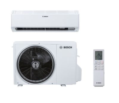 Bosch Climate 6101i varmepumpe 50 HE 5,0 kW. Luft/luft, Inde- & udedel. Hvid