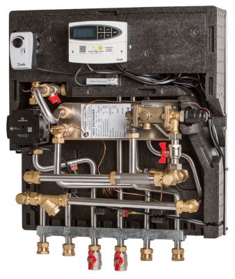 Gemina Termix VMTD-2 opbl. incl. UPM3, ECL*, fuldisolering excl. kabinet med TPV ventil. Fr.Havn-Sæby model