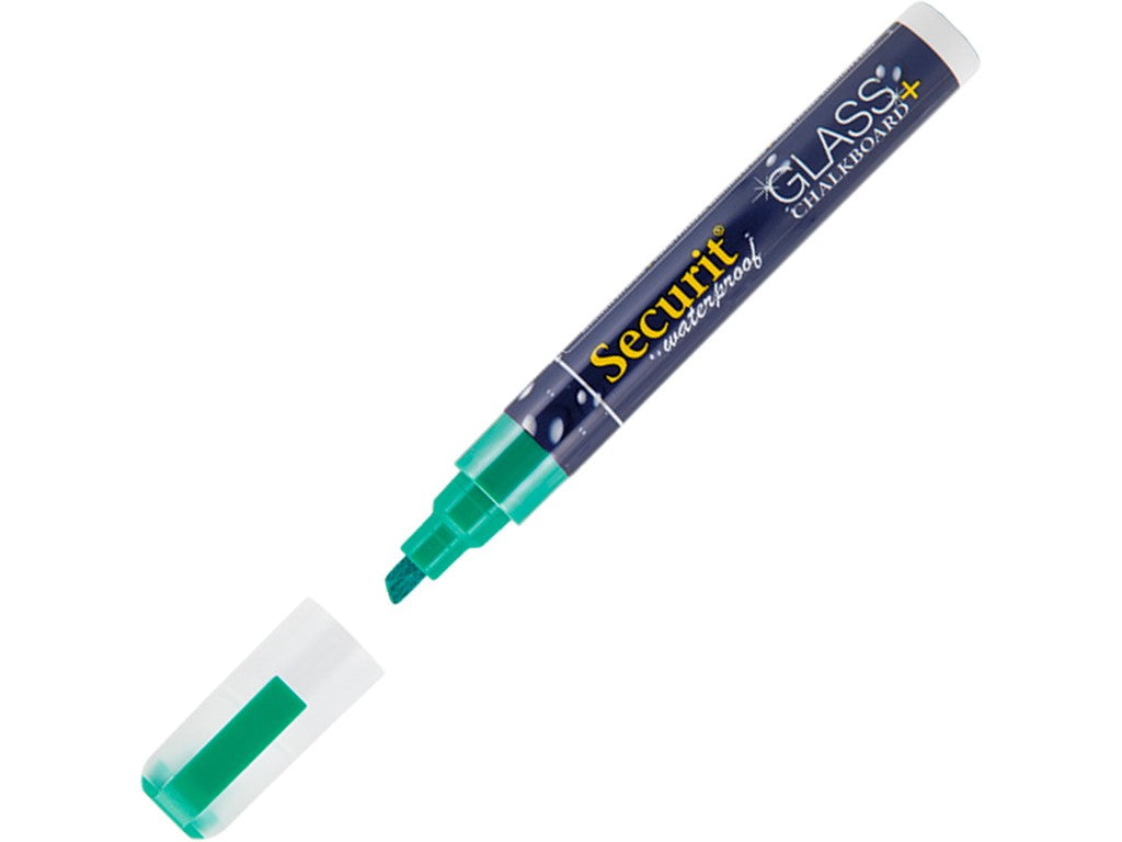 Securit® Waterproof chalkmarker - green - 2-6mm nib