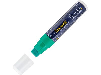 Securit® Waterproof chalkmarker - green - 7-15mm nib