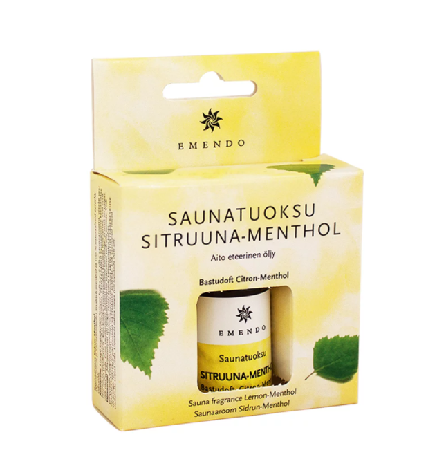 Emendo citron-menthol æterisk sauna olie - pakke med 1 stk. x 10 ml