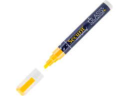 Securit® Waterproof chalkmarker - yellow - 2-6mm nib