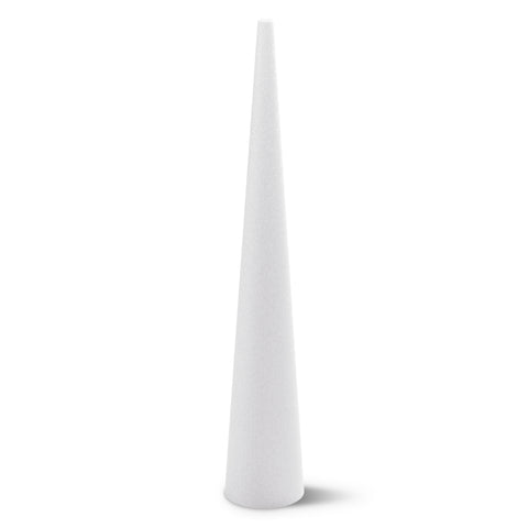 3 X 2 Styrofoam Cone (Sold By Pack Of 6) - White