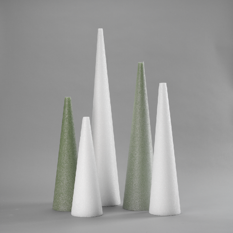 Buy C2K 5 Pieces Cone Shaped Styrofoam Foam Ornaments for Handmade