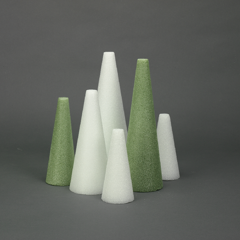 . Styrofoam Cone Bulk 6X3