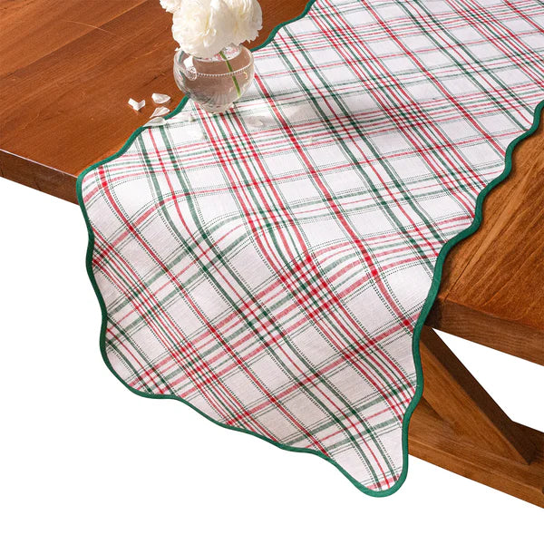 Merry Tartan Table Runner, 18" x 90"