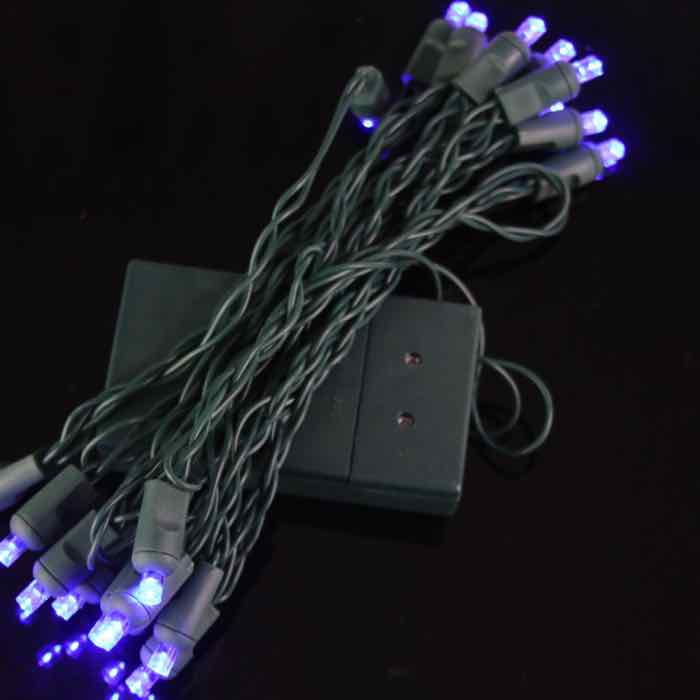 blue battery powered led lights