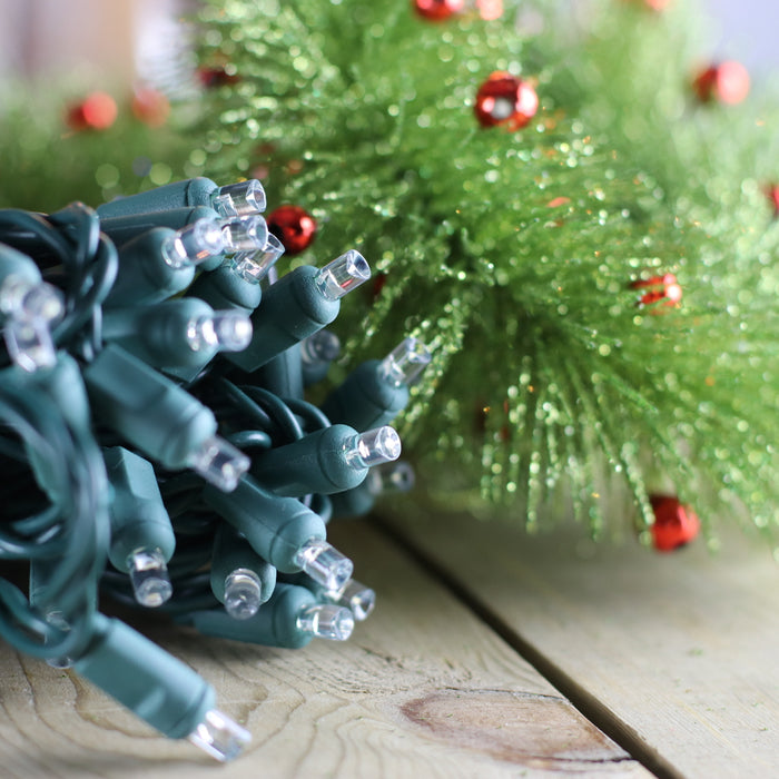 christmas tree with pure white lights