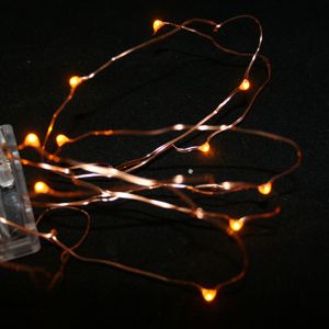 orange battery fairy lights