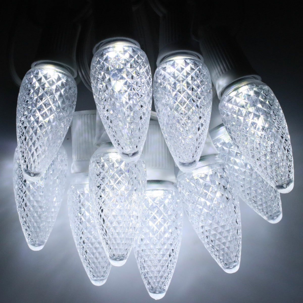 c9 pure white led christmas lights