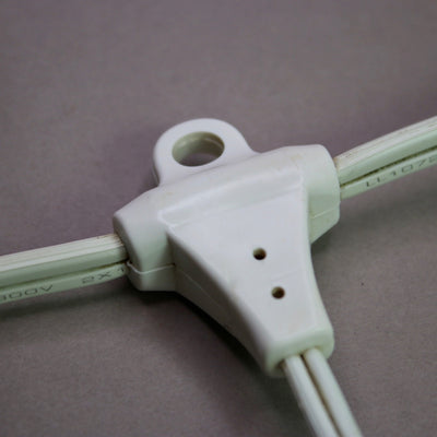 E26 330' Heavy Duty Commercial Grade Cord with Suspenders, White Wire