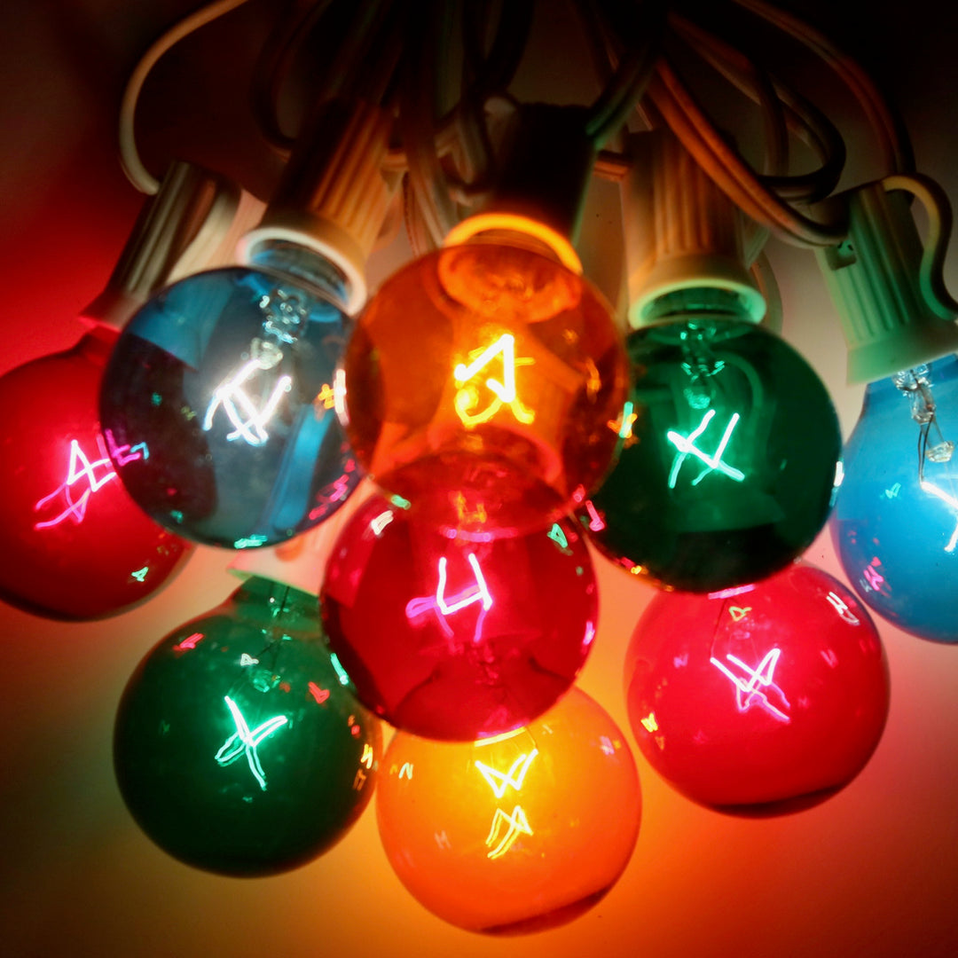 50-bulb Multicolor Mini Lights, 4 Spacing, Black Wire – Christmas Light  Source