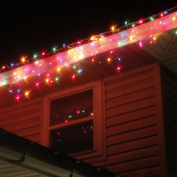 rainbow icicle lights