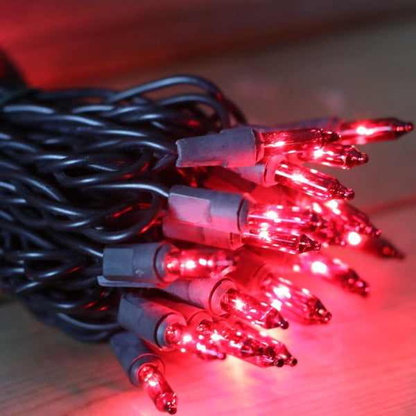 red christmas lights black wire