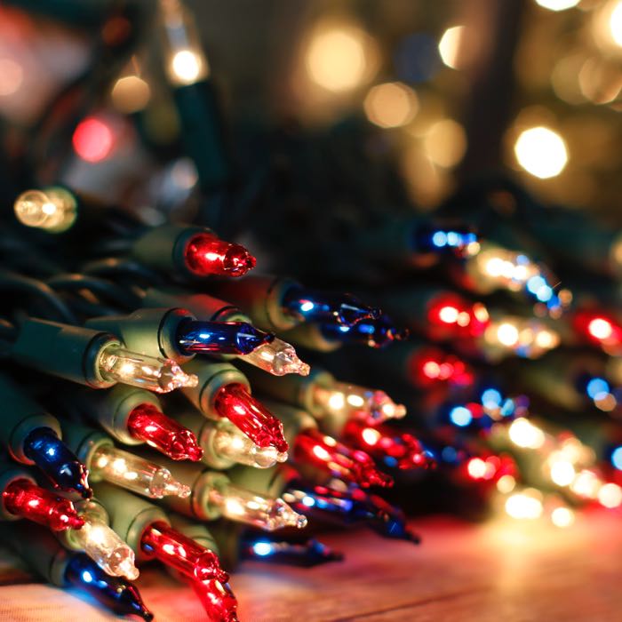 red white blue christmas lights