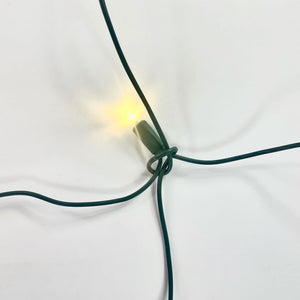 100-light Warm White 5mm LED Net Lights, Green Wire