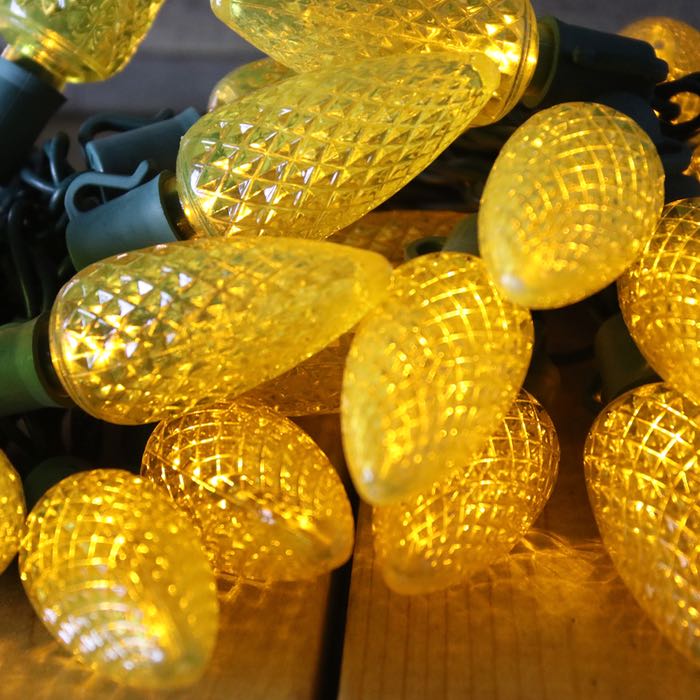 Yellow LED Christmas Lights Christmas Light Source