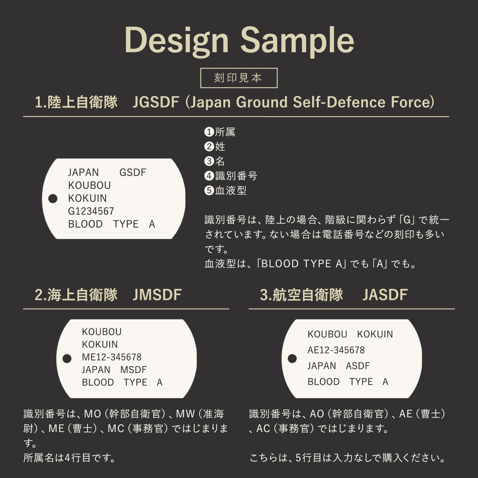 爆買い新作 実物 日本陸軍 認識票 ドッグタグ 5枚セット