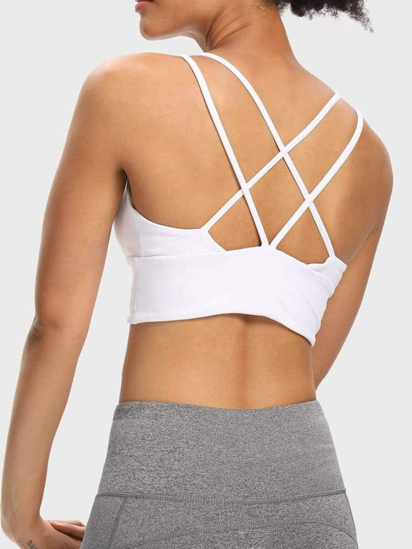 Crisscross Back Cut-out Sports Bra - Activewear - INS | Online Fashion Free Shipping Clothing, Dresses, Tops, Shoes - 02/04/2021 - 0204V3 - Activewear