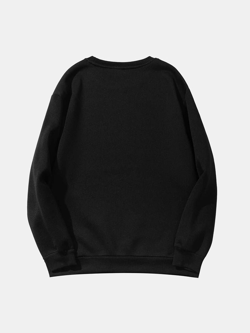 Solid Drop Shoulder Sweatshirt - MsDressly