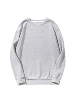 Solid Drop Shoulder Sweatshirt - MsDressly