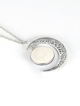 Star Sky Round & Moon Pendant Necklace