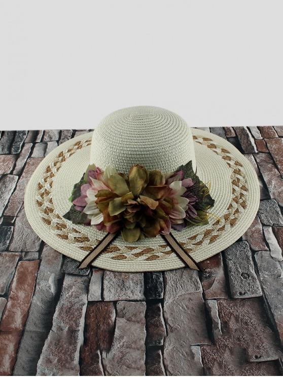 Wide Brimmed Flowers Straw Hat - INS | Online Fashion Free Shipping Clothing, Dresses, Tops, Shoes