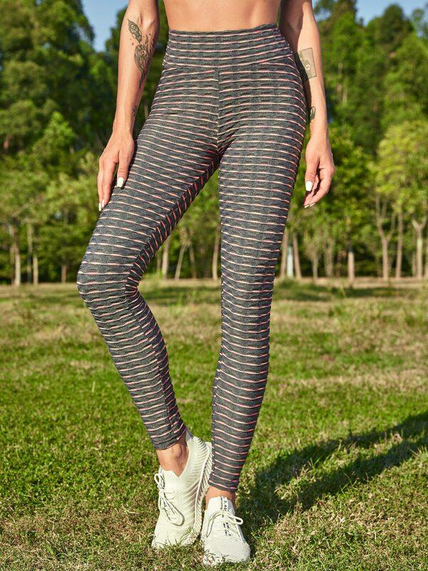 Wideband Waist Color-block Sports Leggings - INS | Online Fashion Free Shipping Clothing, Dresses, Tops, Shoes