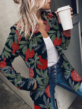 Women's Blazers Printed Pocket Long Sleeve Blazers - Blazers - Instastyled | Online Fashion Free Shipping Clothing, Dresses, Tops, Shoes - 15/08/2022 - 30-40 - BLA2208151212